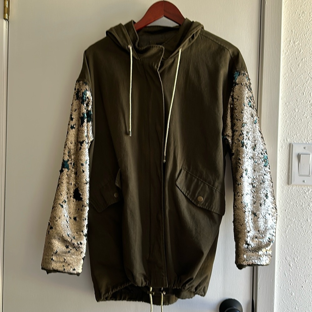 Olive and gold jacket